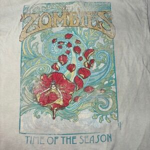 The Zombies Time of‎ the Season Graphic T Shirt Indie Rock Band US One Size